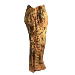 Bali Gecko Sarongs – Chocolate | www.artisangoods.co.uk 1