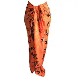 Bali Gecko Sarongs – Orange | www.artisangoods.co.uk 1