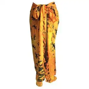 Bali Gecko Sarongs – Yellow | www.artisangoods.co.uk 1