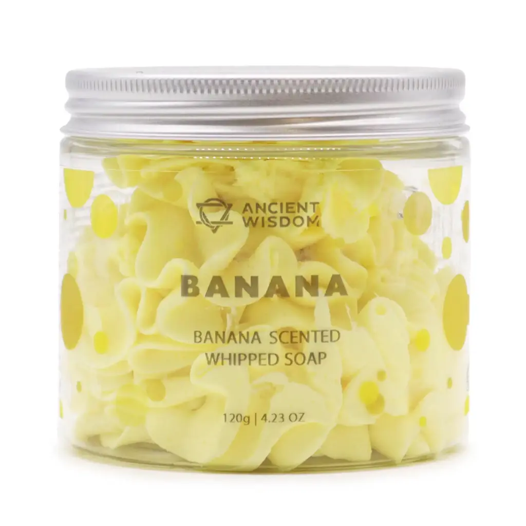 Banana Whipped Soap 120g | www.artisangoods.co.uk