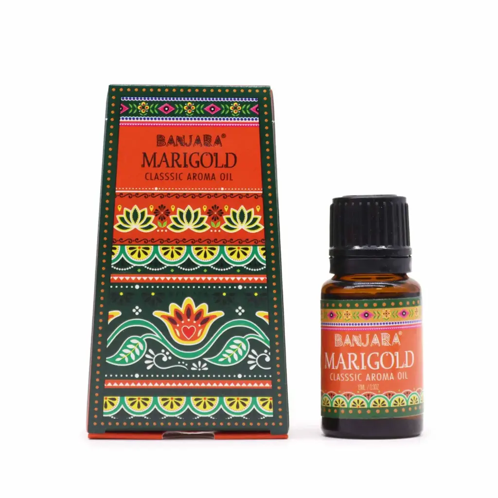 Banjara Indian Fragrance Oil 10ml – Marigold | www.artisangoods.co.uk