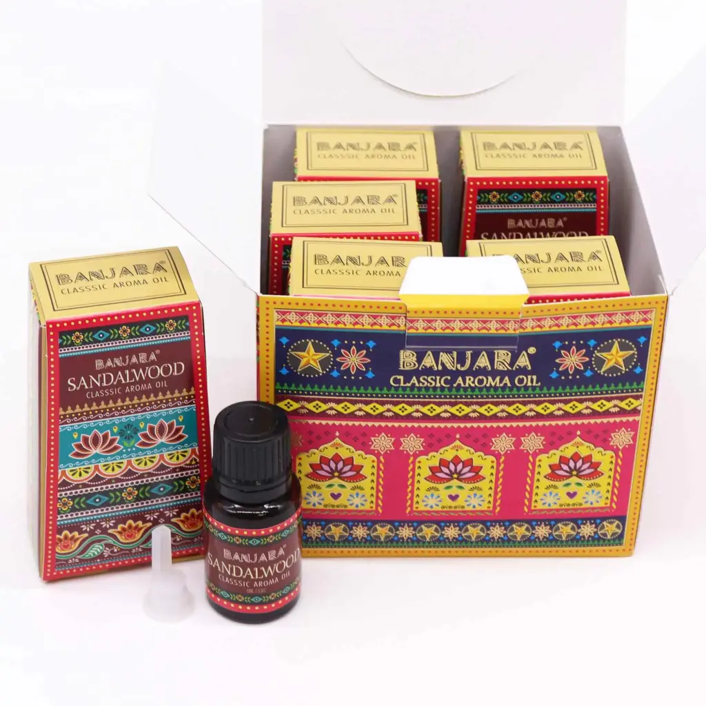 Banjara Indian Fragrance Oil 10ml – Sandalwood | www.artisangoods.co.uk