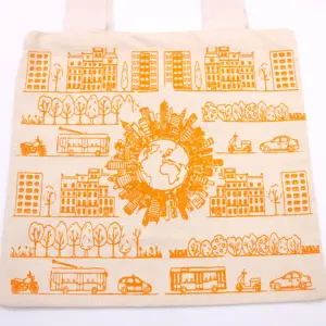 Big Cotton Shopping Bag – 38x42cm – City Life – 10oz | www.artisangoods.co.uk 4