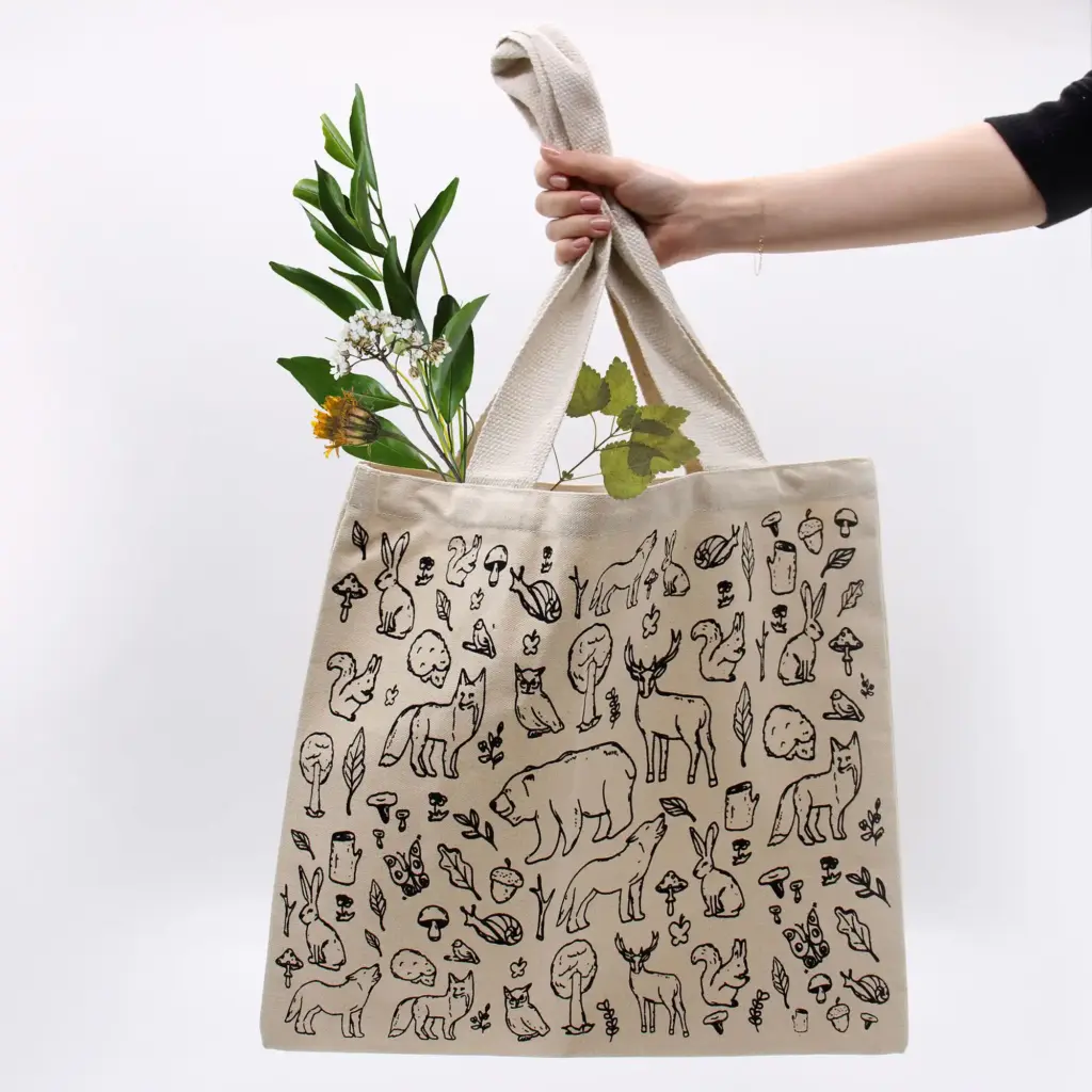 Big Cotton Shopping Bag – 38x42cm – Forest Life – 10oz | www.artisangoods.co.uk 5 Big Cotton Shopping Bag – 38x42cm – Forest Life – 10oz | www.artisangoods.co.uk 5
