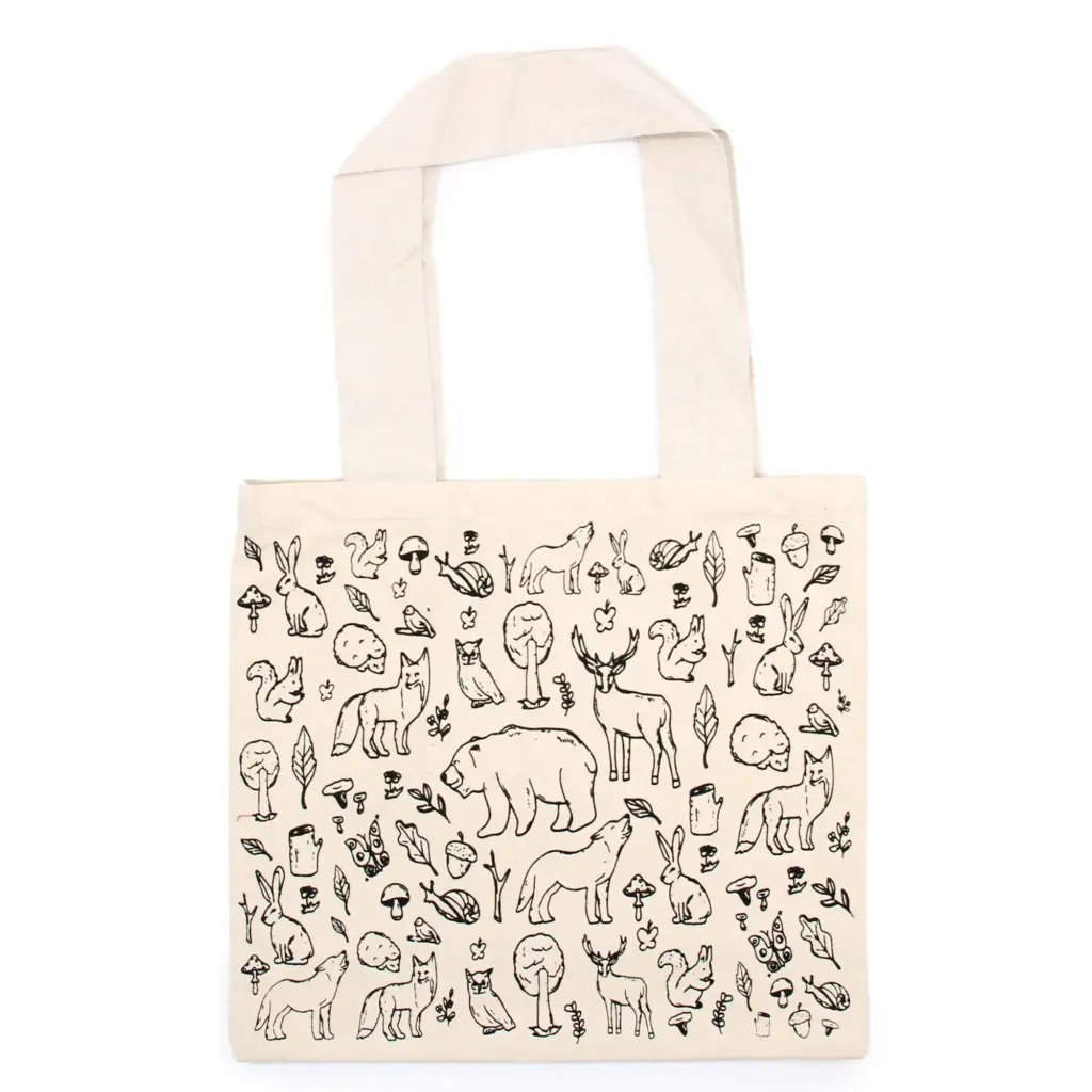 Big Cotton Shopping Bag – 38x42cm – Forest Life – 10oz | www.artisangoods.co.uk Big Cotton Shopping Bag – 38x42cm – Forest Life – 10oz | www.artisangoods.co.uk