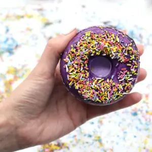 Blackberry and Almond Bath Donuts