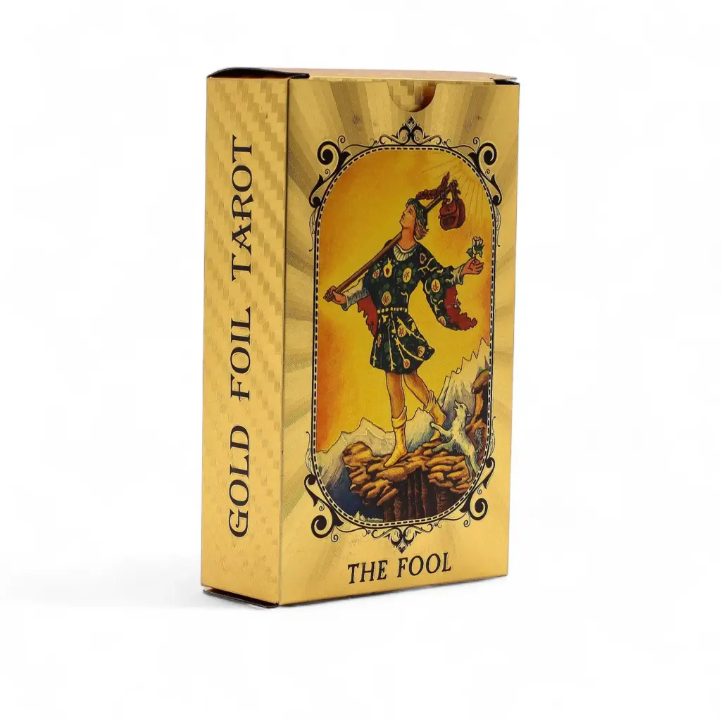 Blue & Gold Foil Tarot Card Set – All Seeing Eye – with booklet | www.artisangoods.co.uk 4