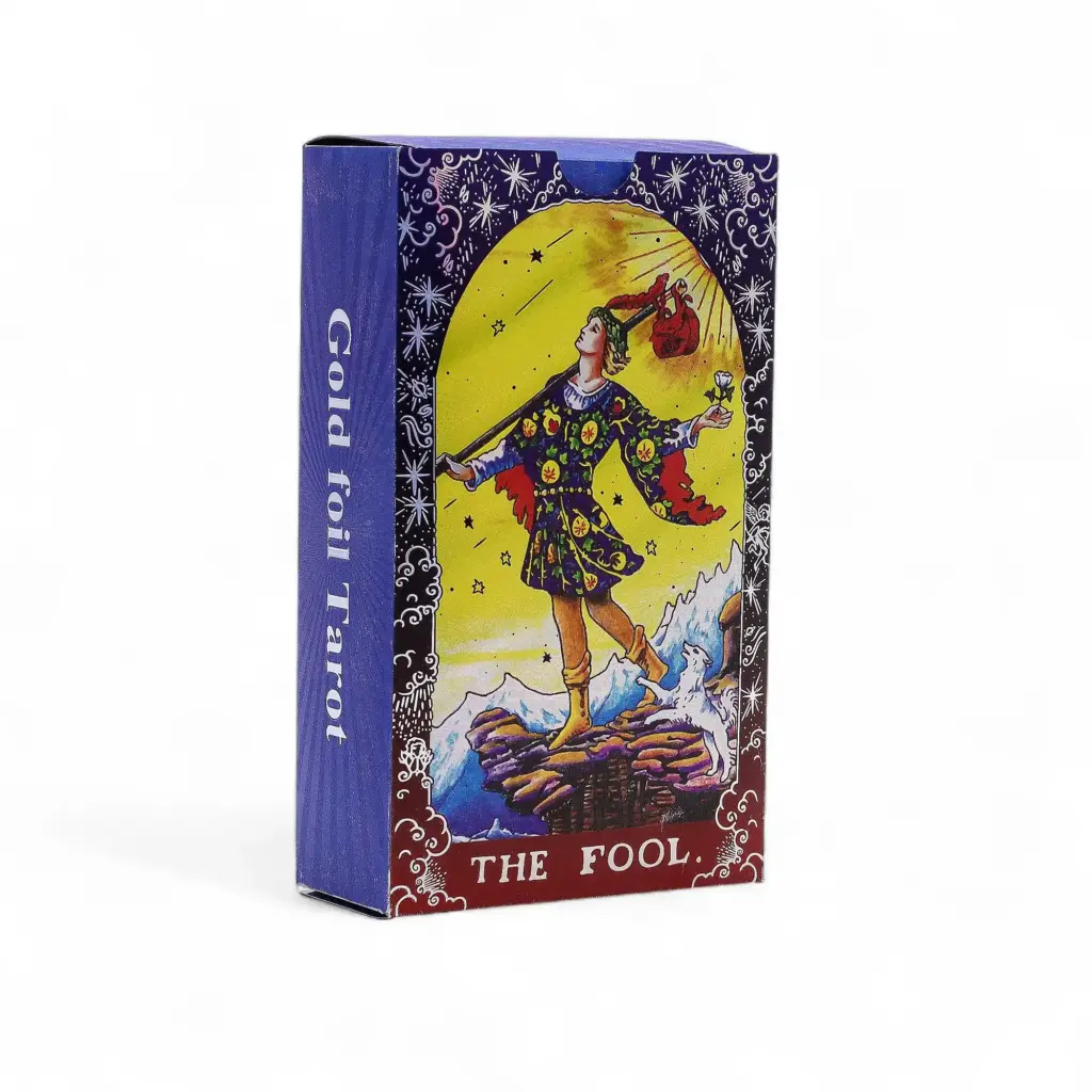 Blue Foil Tarot Card Set – Mandala – with booklet | www.artisangoods.co.uk