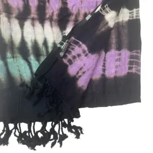 Boho Java Art Stole/Scarf – Multi Stripes – 62x200cm | www.artisangoods.co.uk 2