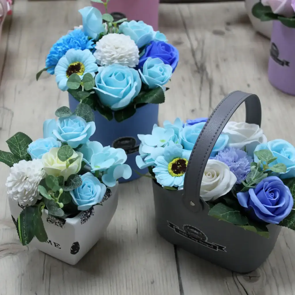 Bouquet Petite Basket – Soothing Blues | www.artisangoods.co.uk 2 Bouquet Petite Basket – Soothing Blues | www.artisangoods.co.uk 2