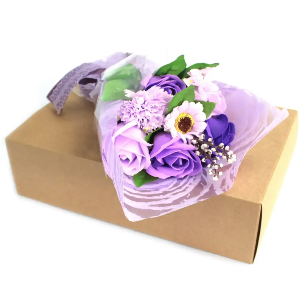 Boxed Hand Soap Flower Bouquet – Purple | www.artisangoods.co.uk 2 Boxed Hand Soap Flower Bouquet – Purple | www.artisangoods.co.uk 2