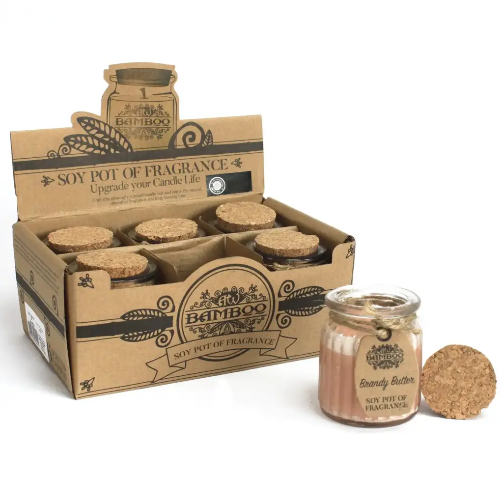 Brandy Butter Soy Pot of Fragrance Candles | www.artisangoods.co.uk