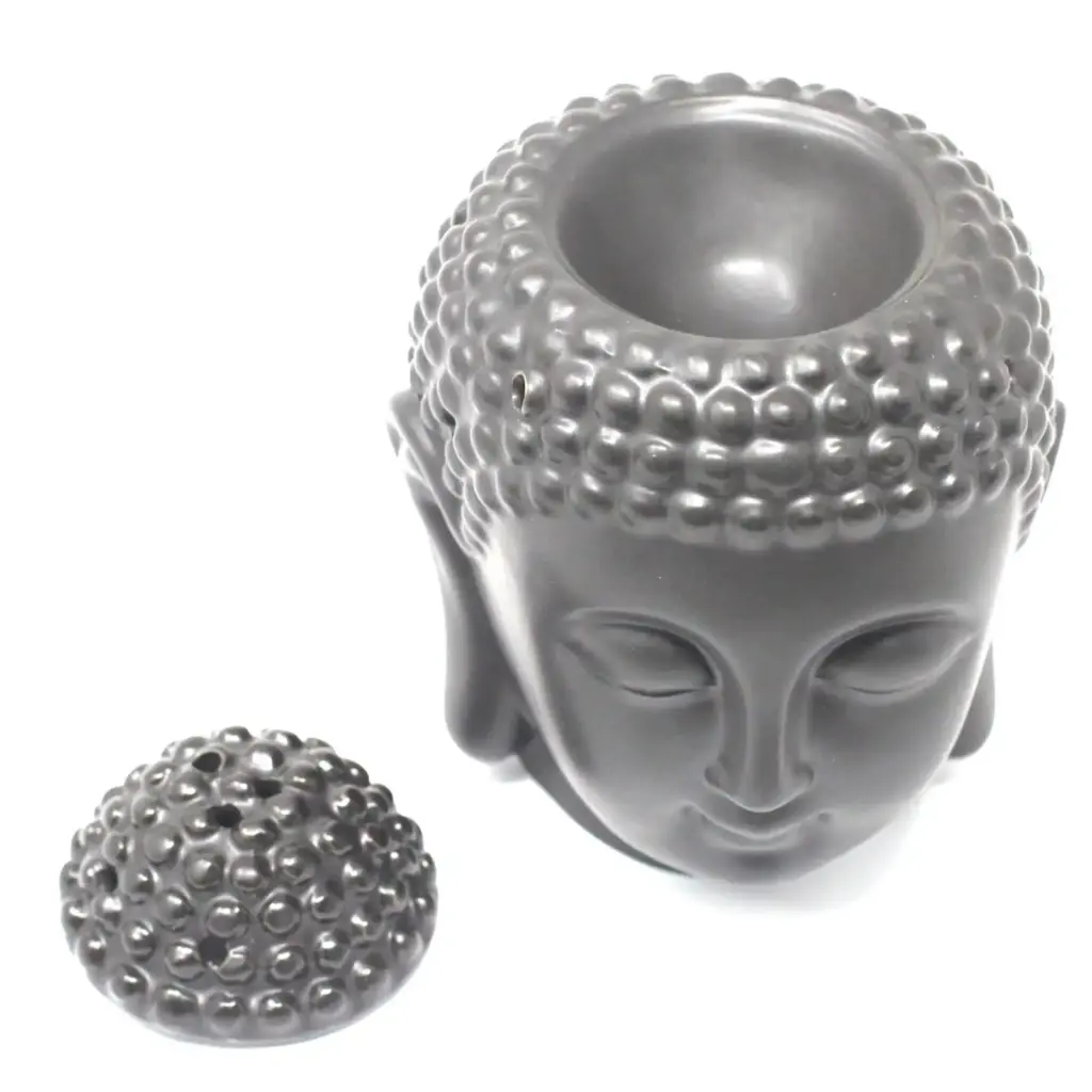 Buddah Head Oil Burner – Dark Brown | www.artisangoods.co.uk 3