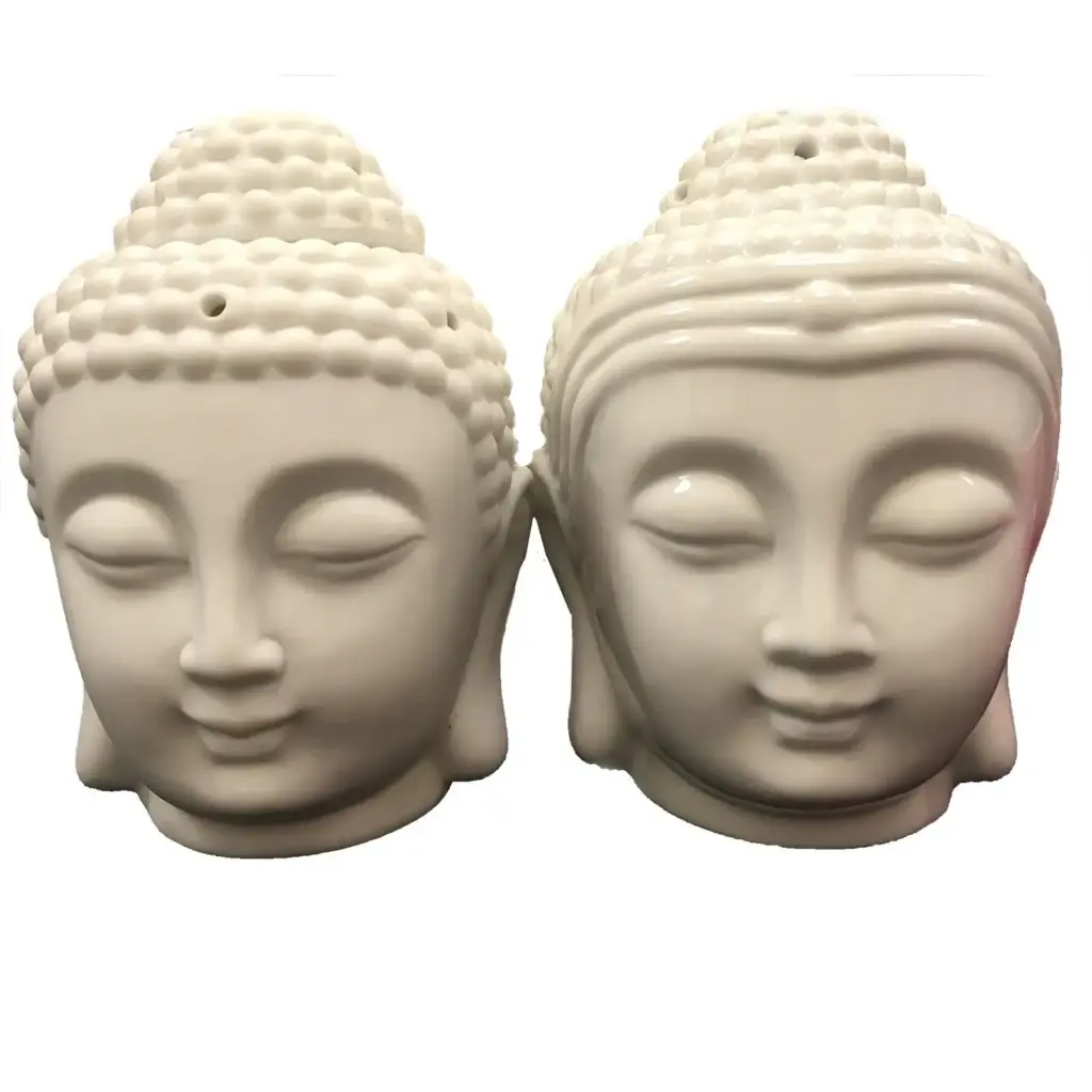 Buddah Head Oil Burner – White | www.artisangoods.co.uk 2