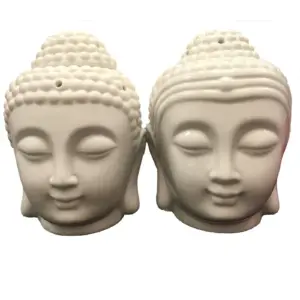 Buddah Head Oil Burner – White | www.artisangoods.co.uk 2
