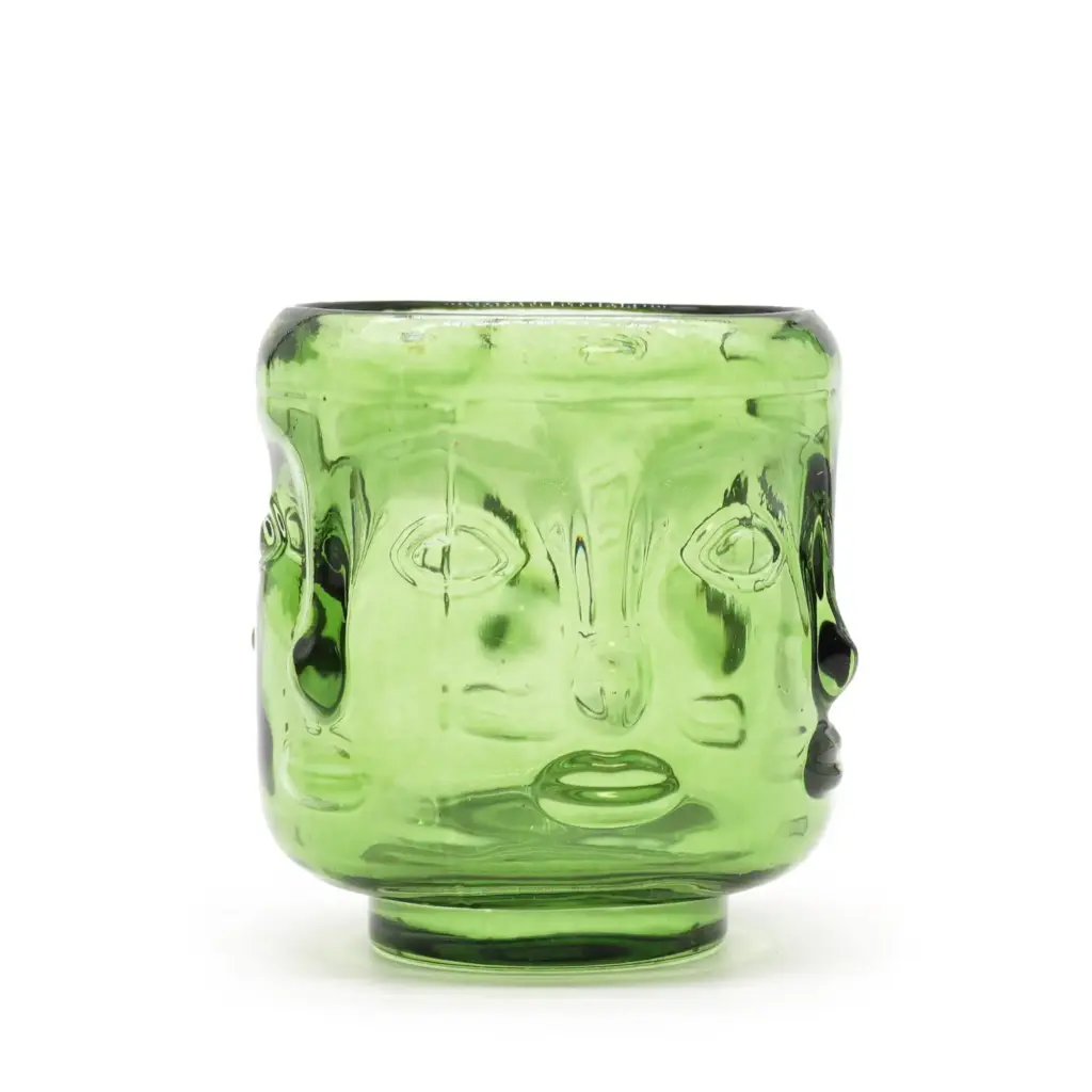 Buddha Faces Candle Jar – Garden Jade | www.artisangoods.co.uk