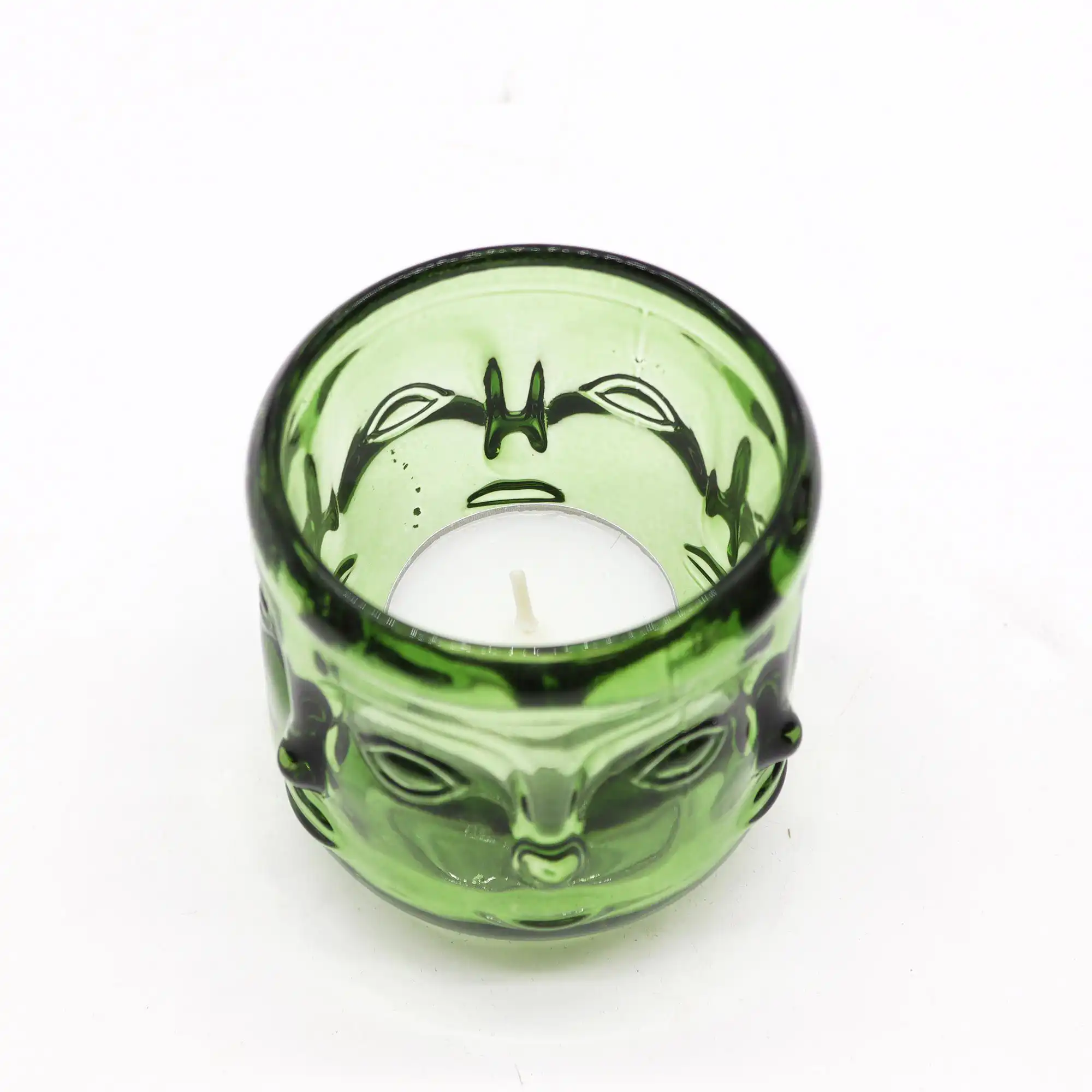 Buddha Faces Candle Jar – Garden Jade | www.artisangoods.co.uk 3 Buddha Faces Candle Jar – Garden Jade | www.artisangoods.co.uk 2