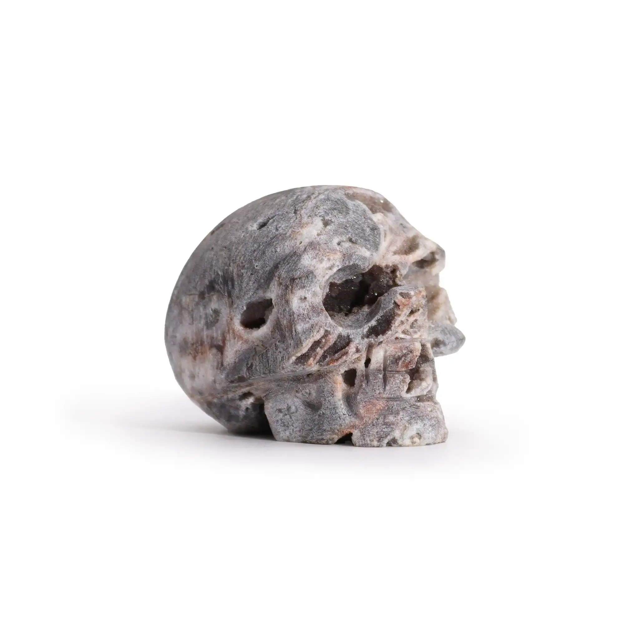 Calcite Geode Carved Skull | www.artisangoods.co.uk 2 Calcite Geode Carved Skull | www.artisangoods.co.uk 1