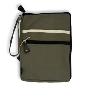 Canvas Tablet Pouch – Olive | www.artisangoods.co.uk 4