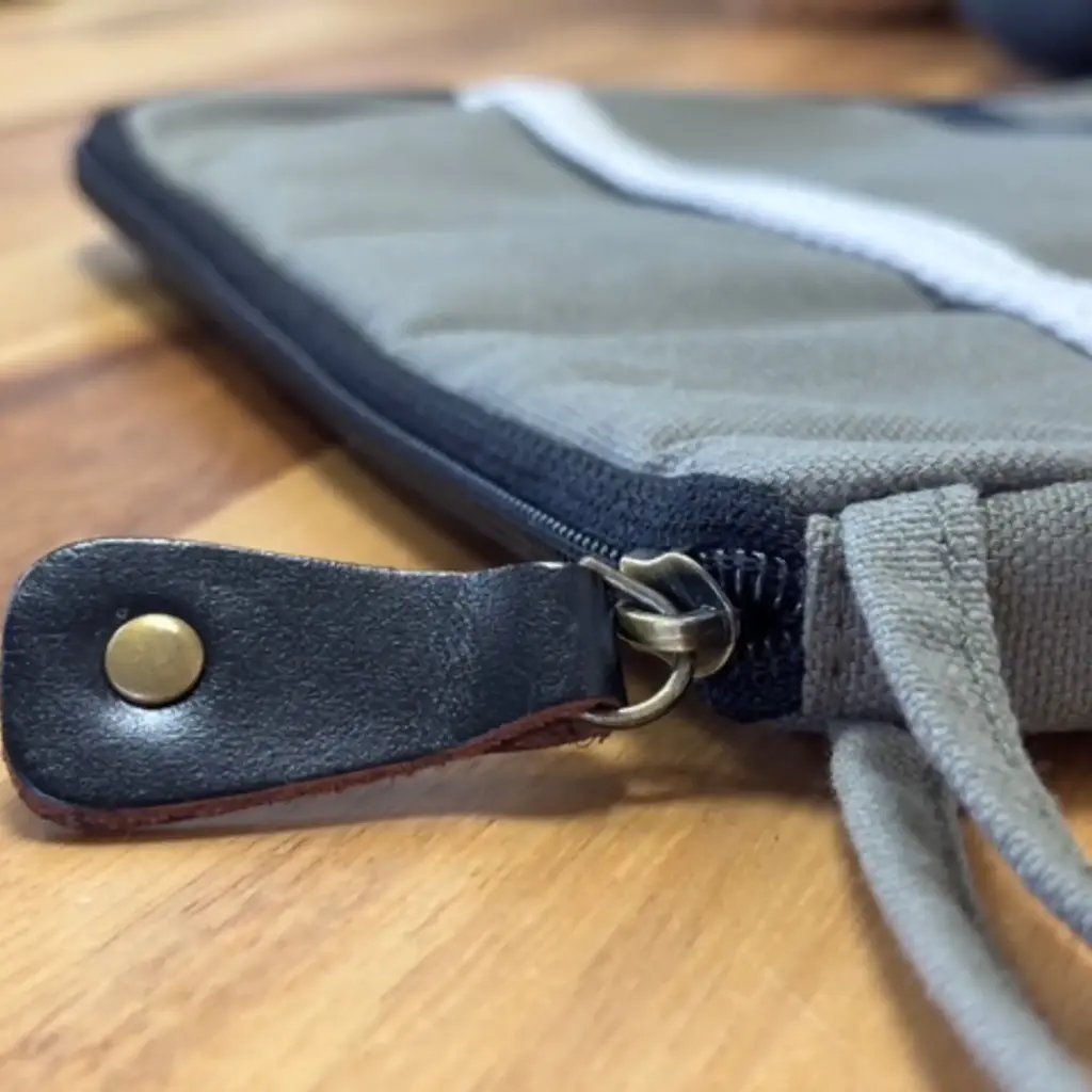 Canvas Tablet Pouch – Olive | www.artisangoods.co.uk 3