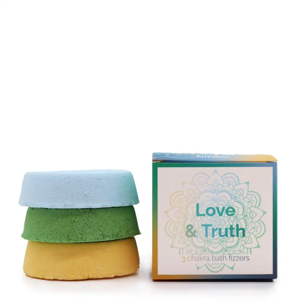 Chakra Bath Fizz – Small box – Love & Truth | www.artisangoods.co.uk