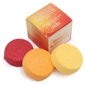 Chakra Bath Fizz – Small box – Strength & Creativity | www.artisangoods.co.uk 2