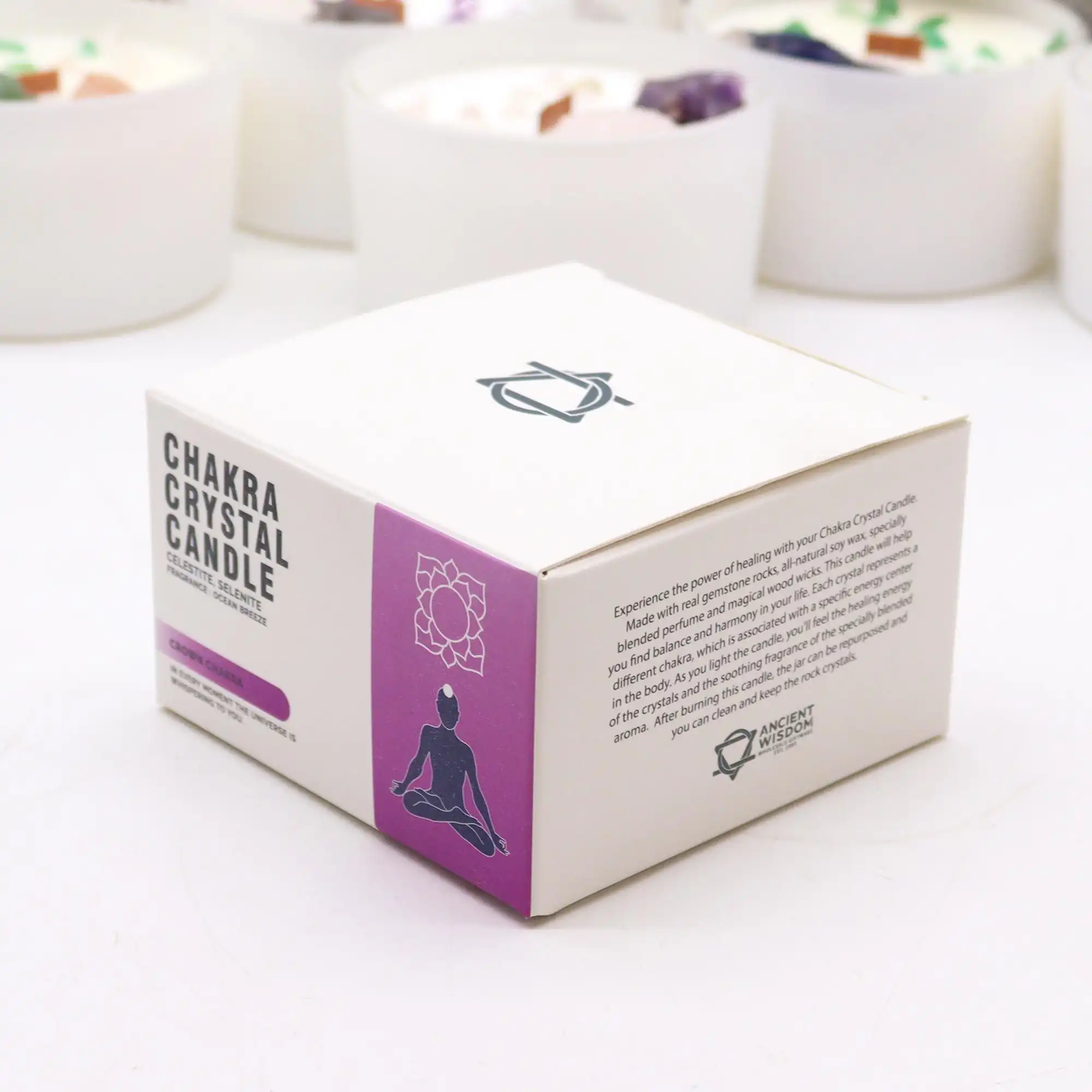 Chakra Crystal Candles – Crown Chakra | www.artisangoods.co.uk 4 Chakra Crystal Candles – Crown Chakra | www.artisangoods.co.uk 3