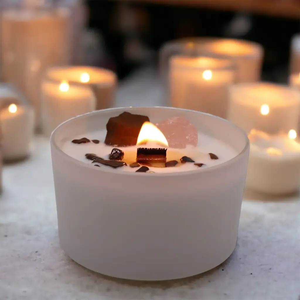 Chakra Crystal Candles – Sacred Chakra | www.artisangoods.co.uk 7 Chakra Crystal Candles – Sacred Chakra | www.artisangoods.co.uk 7