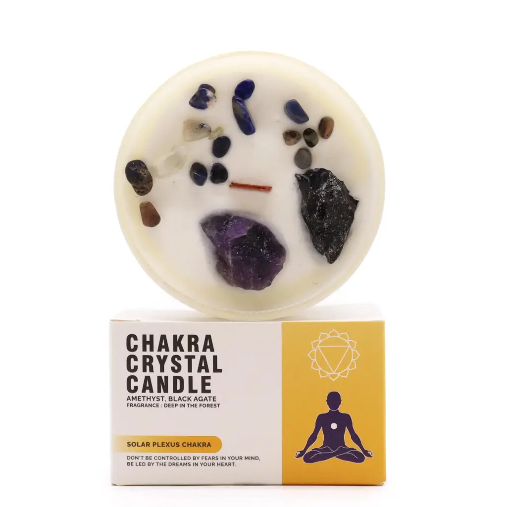 Chakra Crystal Candles – Solar Plexus Chakra | www.artisangoods.co.uk