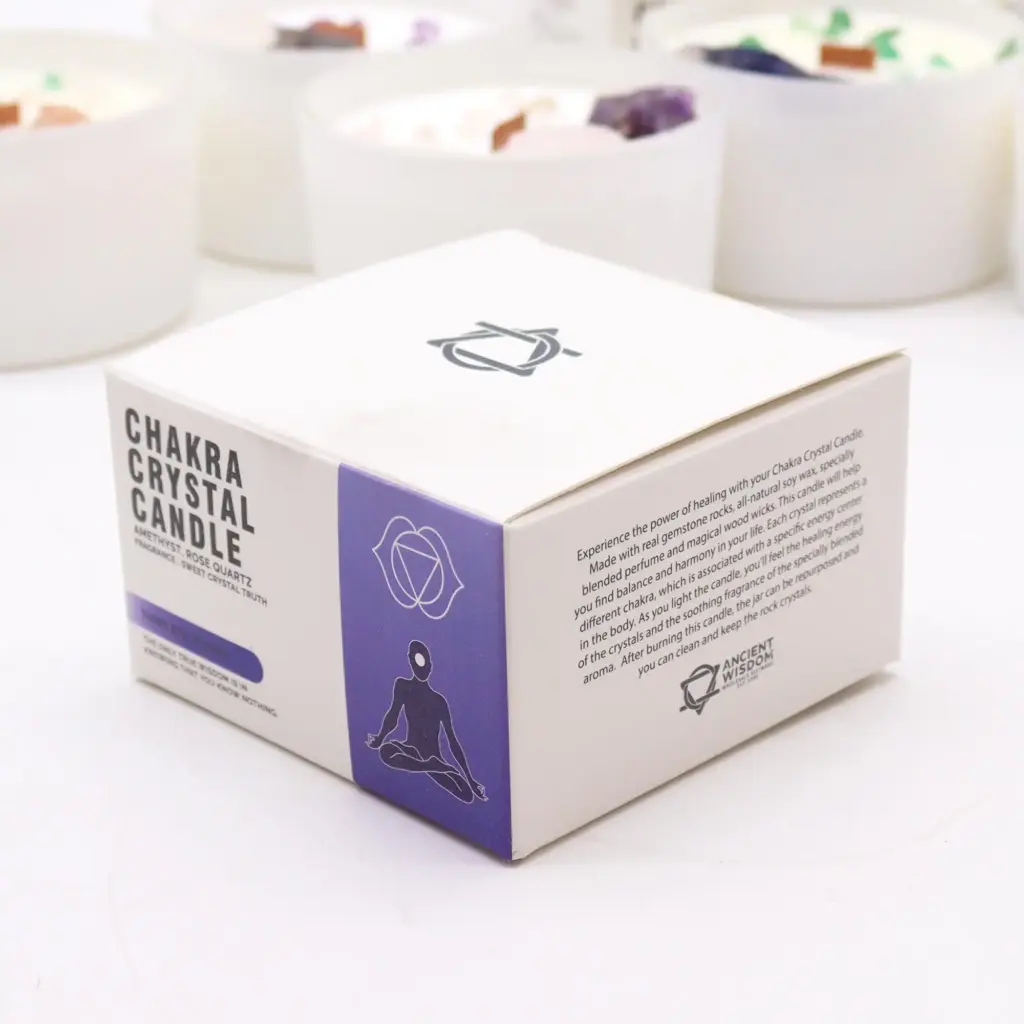 Chakra Crystal Candles – Third Eye Chakra | www.artisangoods.co.uk 3 Chakra Crystal Candles – Third Eye Chakra | www.artisangoods.co.uk 3