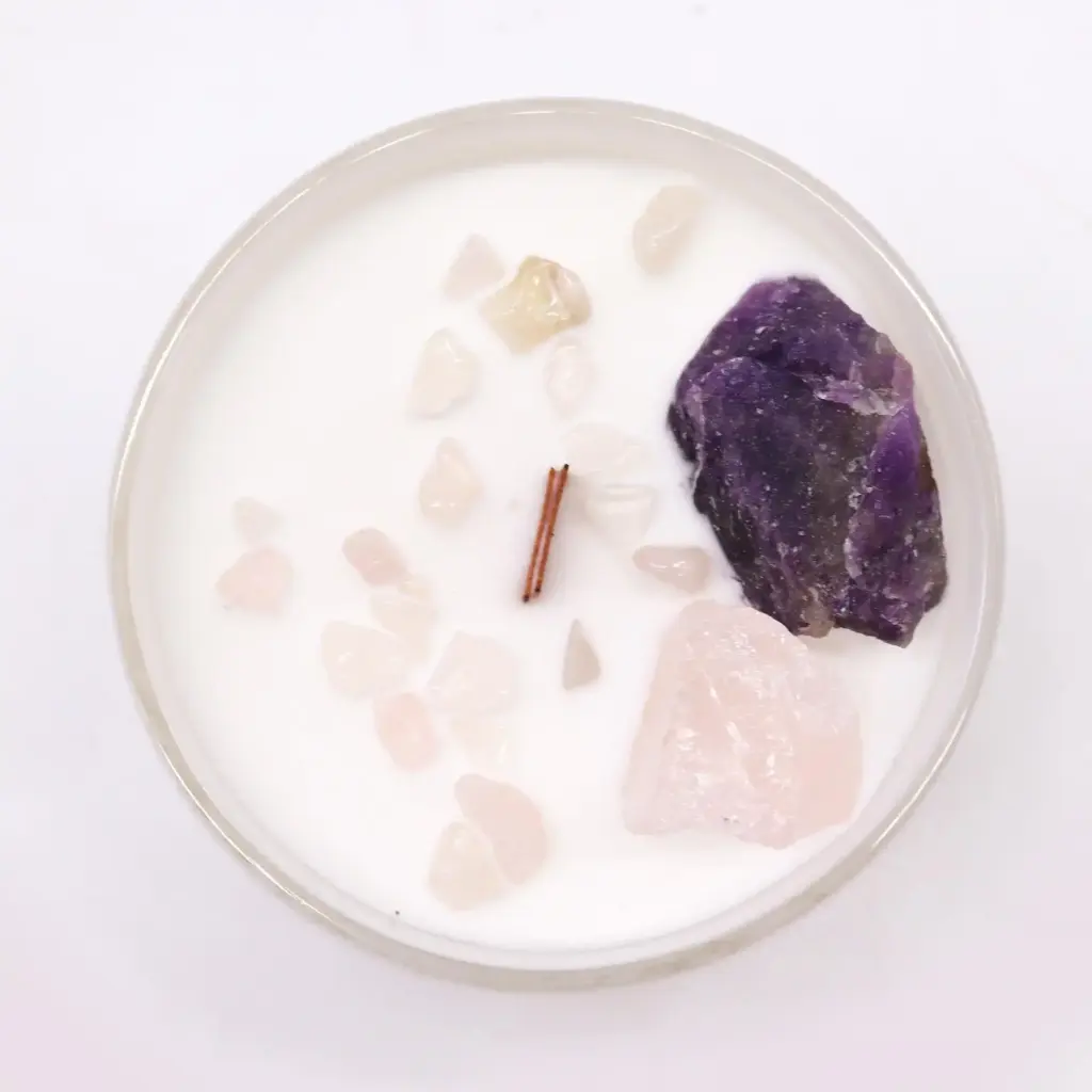 Chakra Crystal Candles – Third Eye Chakra | www.artisangoods.co.uk 2 Chakra Crystal Candles – Third Eye Chakra | www.artisangoods.co.uk 2