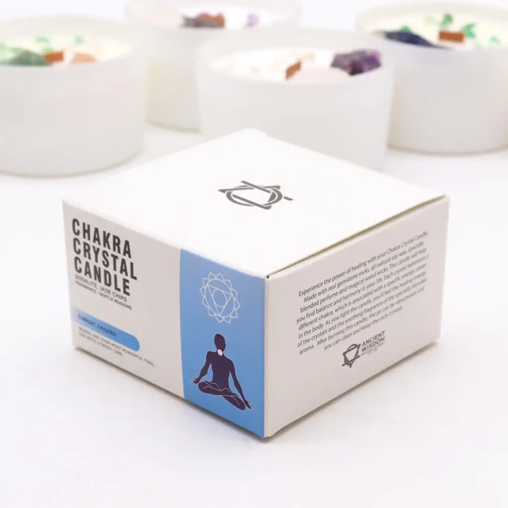 Chakra Crystal Candles – Throat Chakra | www.artisangoods.co.uk 3 Chakra Crystal Candles – Throat Chakra | www.artisangoods.co.uk 3