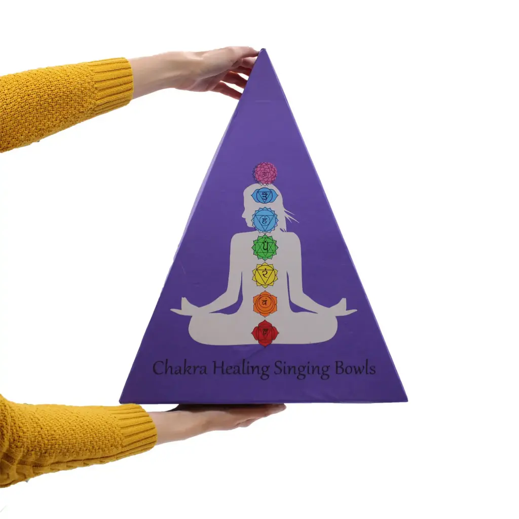 Chakra Pyramid Singing Bowl Gift Set | www.artisangoods.co.uk 7