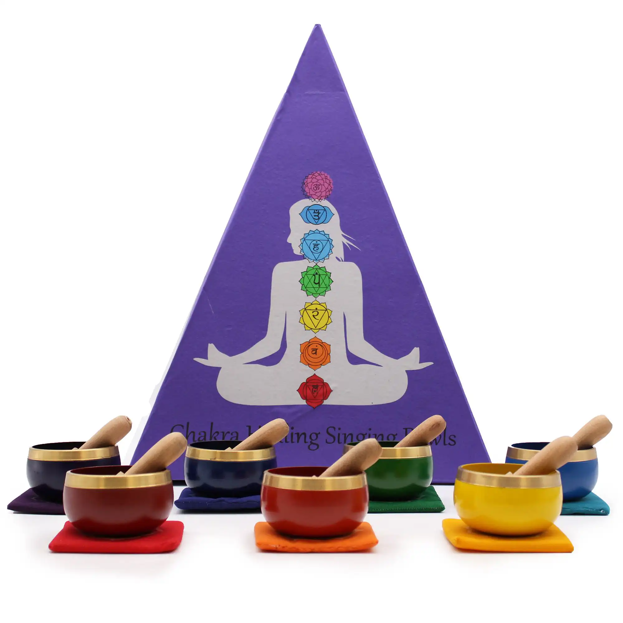 Chakra Pyramid Singing Bowl Gift Set | www.artisangoods.co.uk 2 Chakra Pyramid Singing Bowl Gift Set | www.artisangoods.co.uk 1
