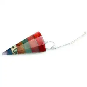 Chakra Style 7 Slice Pendulums | www.artisangoods.co.uk 1