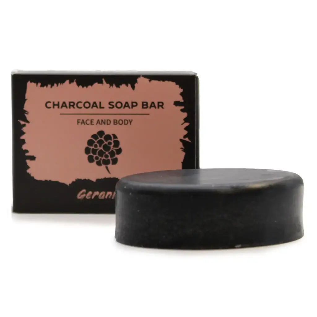 Charcoal Soap 85g – Geranium | www.artisangoods.co.uk 2 Charcoal Soap 85g – Geranium | www.artisangoods.co.uk 2