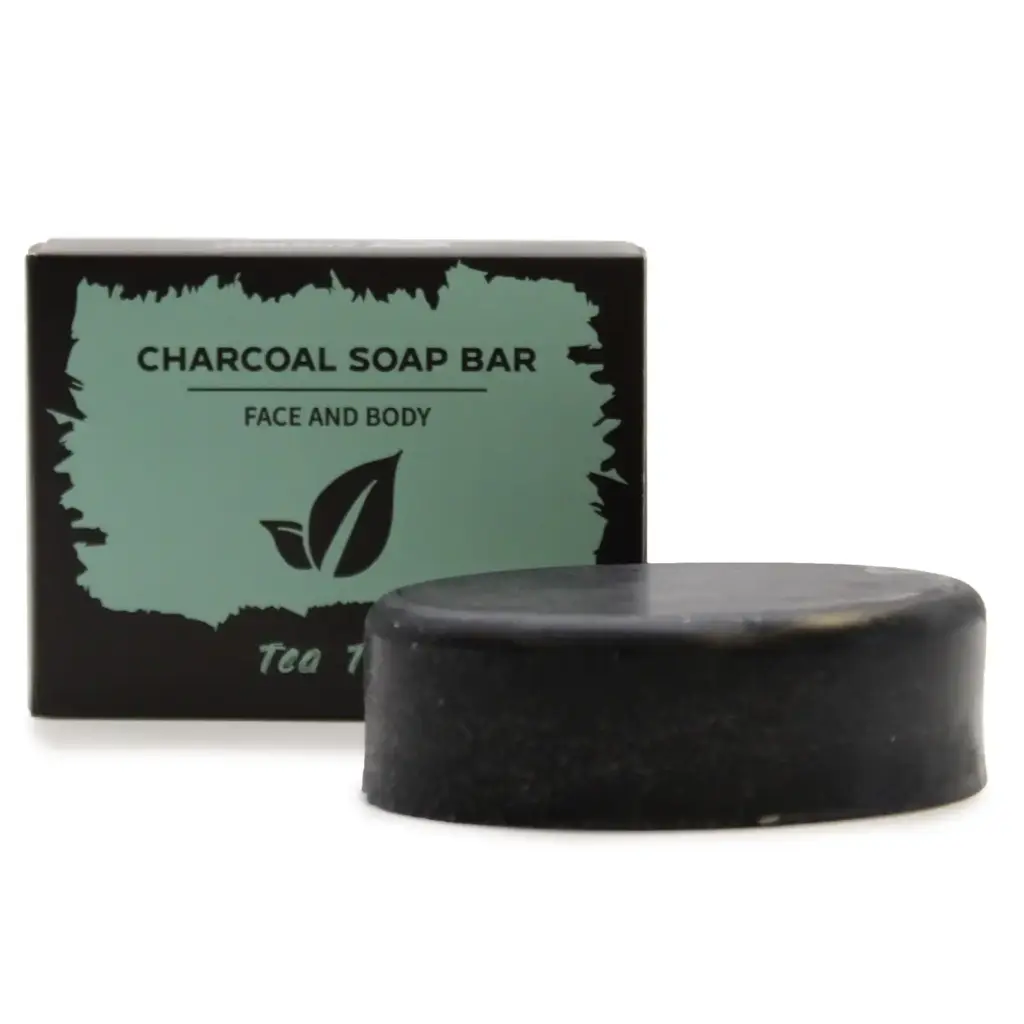 Charcoal Soap 85g – Tea Tree | www.artisangoods.co.uk