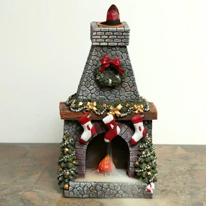 Christmas Fireplace Backflow Incense Burner | www.artisangoods.co.uk 3 Christmas Fireplace Backflow Incense Burner | www.artisangoods.co.uk 2