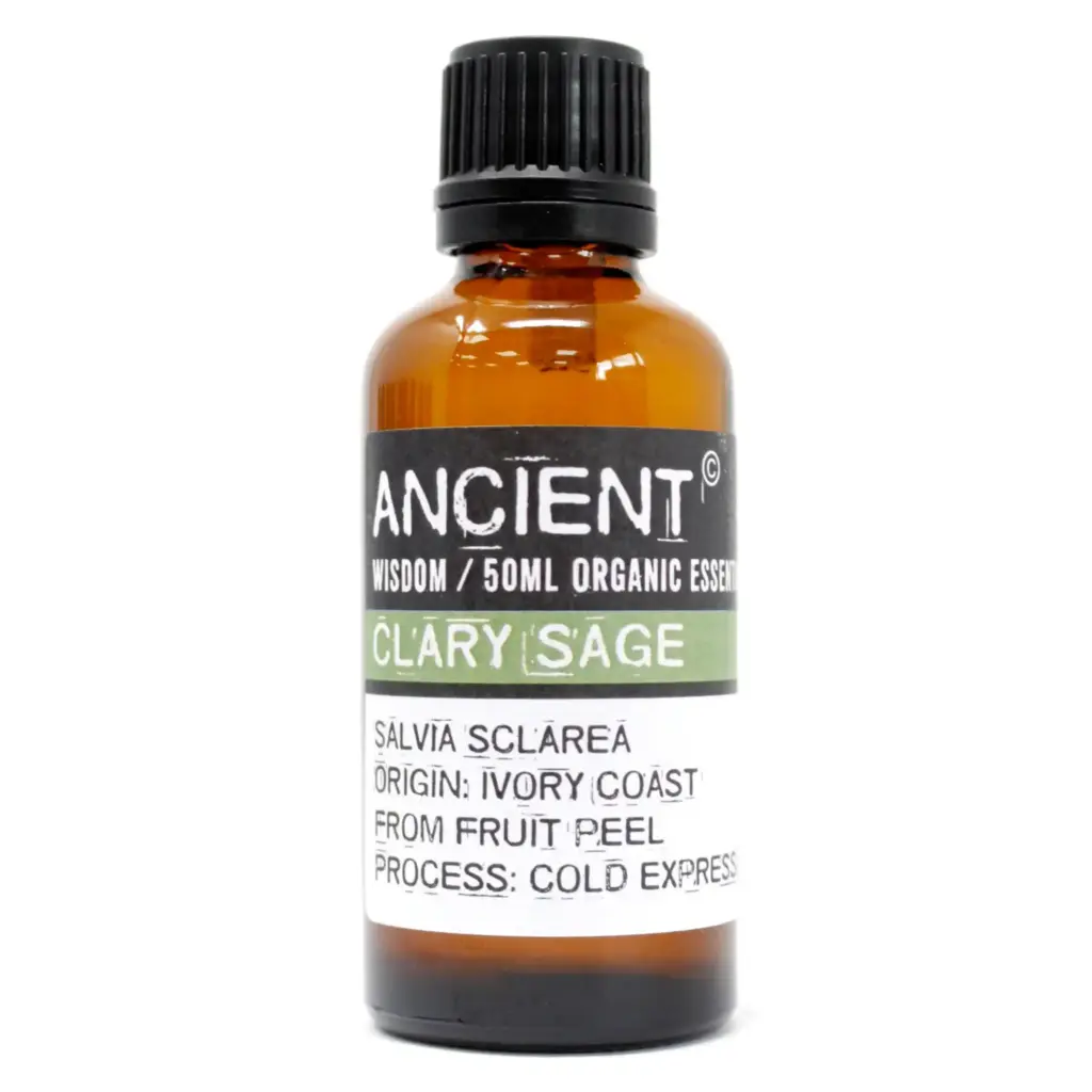 Clary Sage Organic Essential Oil 50ml | www.artisangoods.co.uk Clary Sage Organic Essential Oil 50ml | www.artisangoods.co.uk