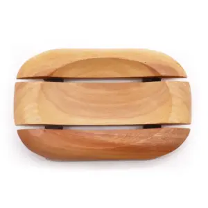 Classic Mahogany Soap Dish – Oval in Rectangle | www.artisangoods.co.uk 2