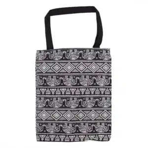 Classic Tote Zipper Bag (Elephants Motiff) 40x34cm | www.artisangoods.co.uk