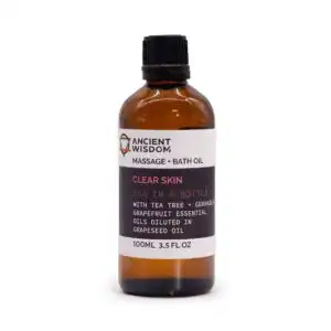 Clear Skin Massage Oil – 100ml | www.artisangoods.co.uk 1