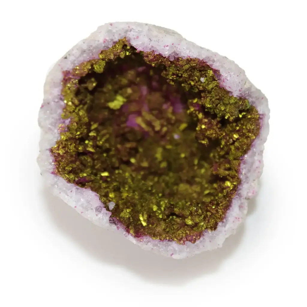 Coloured Calsite Geodes – Natural Rock – Pink & Gold | www.artisangoods.co.uk 3