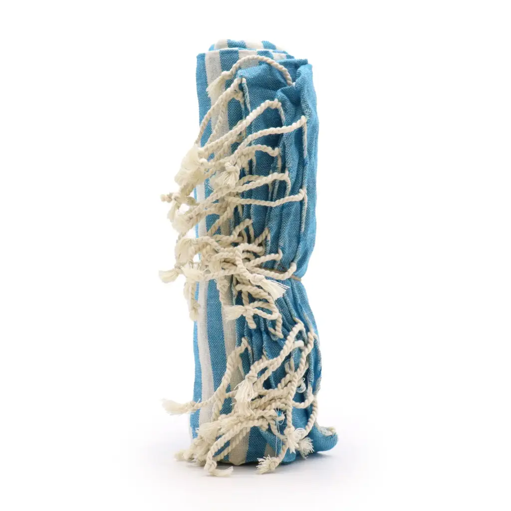 Cotton Pario Throw – 100×180 cm – Sky Blue | www.artisangoods.co.uk 2 Cotton Pario Throw – 100×180 cm – Sky Blue | www.artisangoods.co.uk 2
