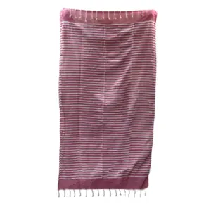 Cotton Pario Towel – 100×180 cm – Hot Pink | www.artisangoods.co.uk 4