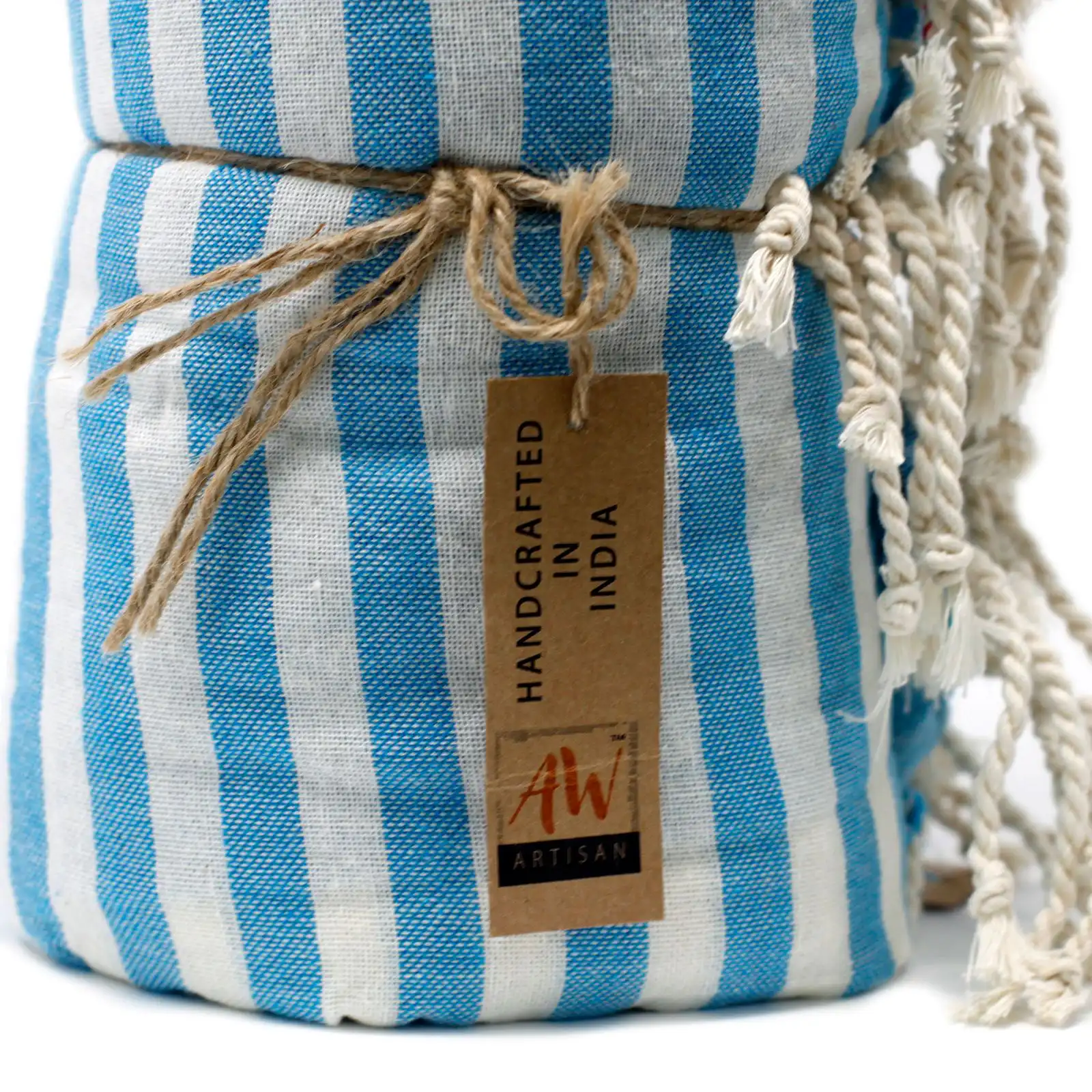 Cotton Pario Towel – 100×180 cm – Sky Blue | www.artisangoods.co.uk 5 Cotton Pario Towel – 100×180 cm – Sky Blue | www.artisangoods.co.uk 4