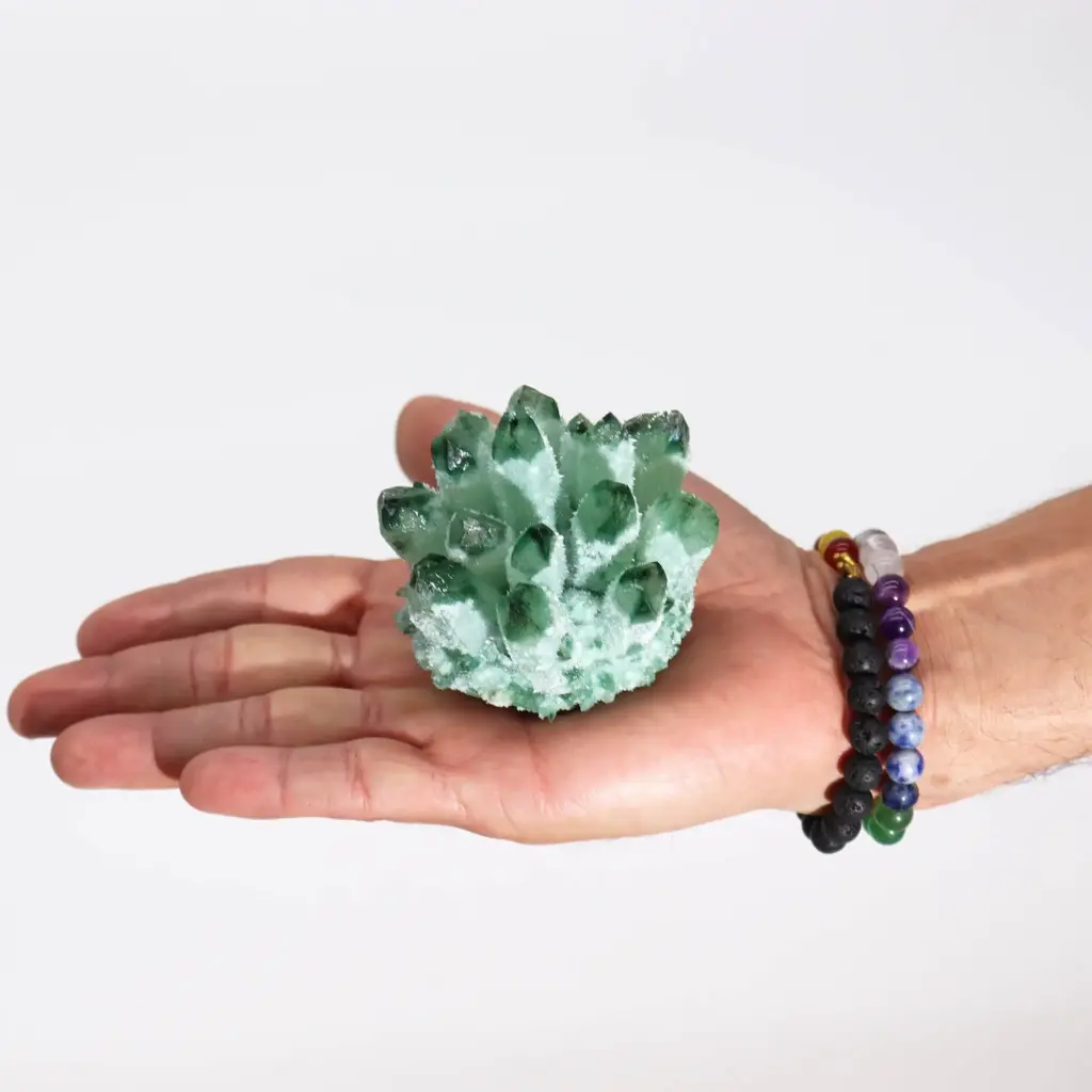 Crafted Quartz Cluster – Green Ghost Quartz | www.artisangoods.co.uk 4