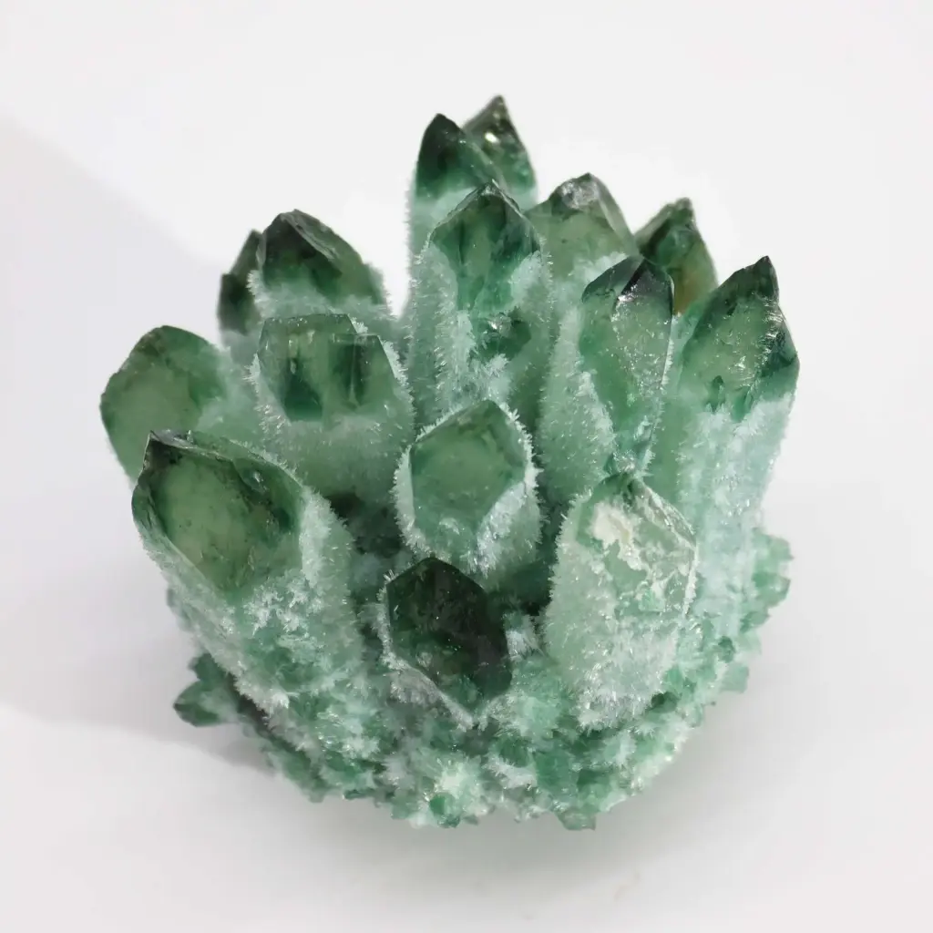 Crafted Quartz Cluster – Green Ghost Quartz | www.artisangoods.co.uk 2