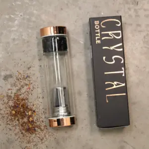 Crystal Glass Tea Infuser Bottle – Rose Gold – Onyx | www.artisangoods.co.uk 4