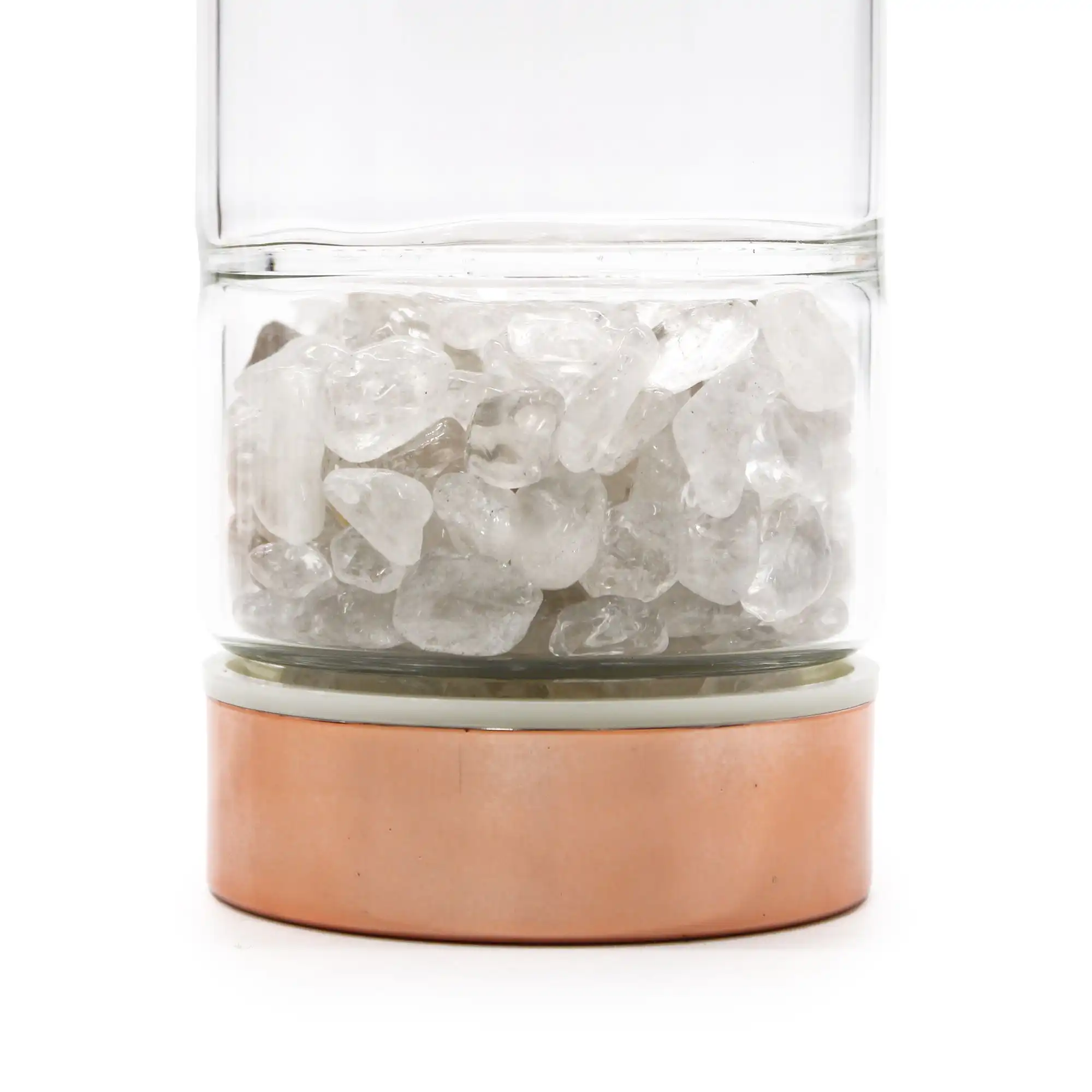 Crystal Glass Tea Infuser Bottle – Rose Gold – Rock Quartz | www.artisangoods.co.uk 3 Crystal Glass Tea Infuser Bottle – Rose Gold – Rock Quartz | www.artisangoods.co.uk 2